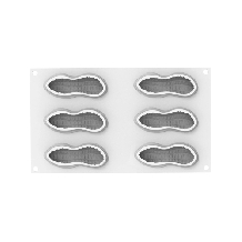 Forma din silicon monoportii arahide Arachide Silikomart - 107x43mm h40mm 100ml-0
