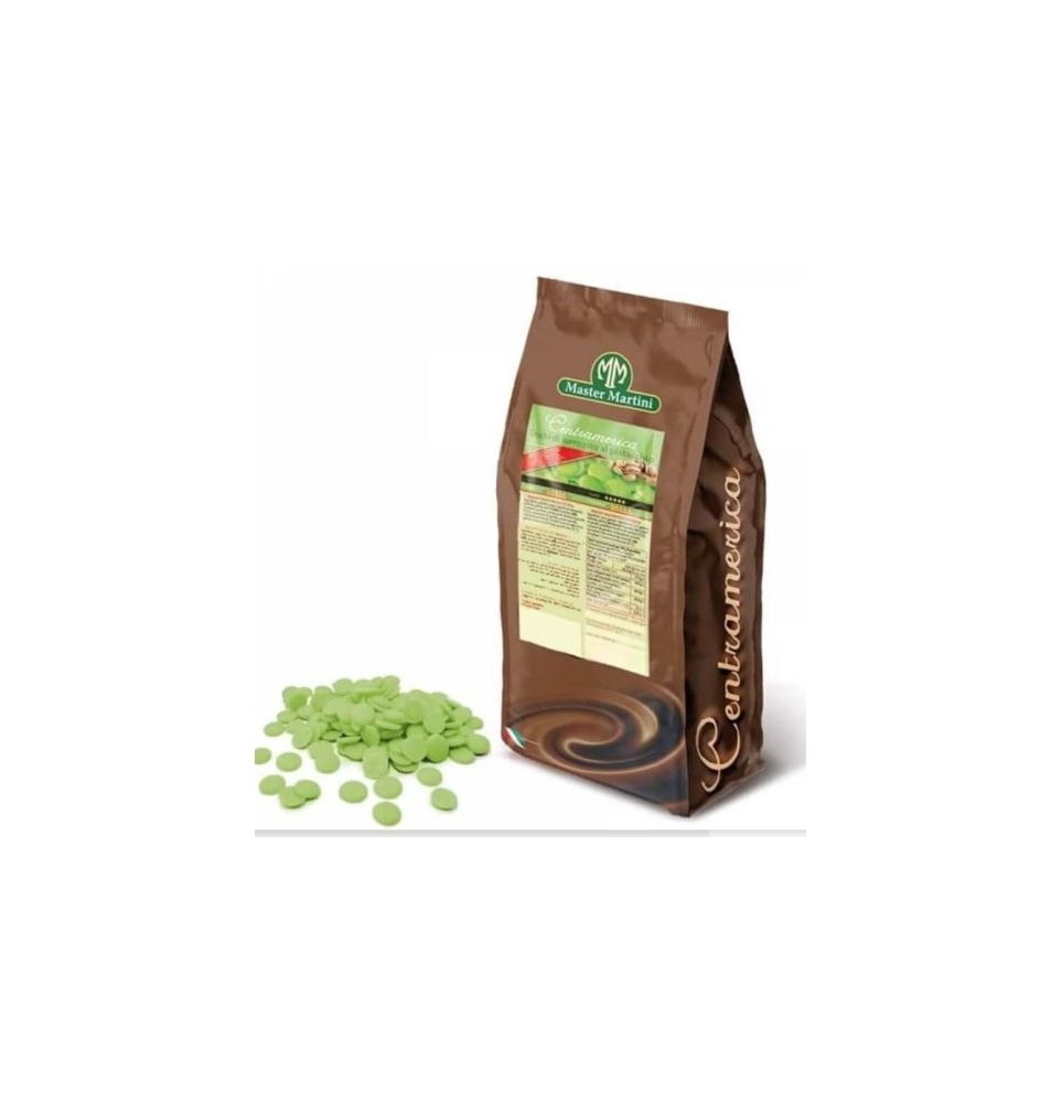 Cuvertura bănuți verzi  cu aroma de fistic -1kg