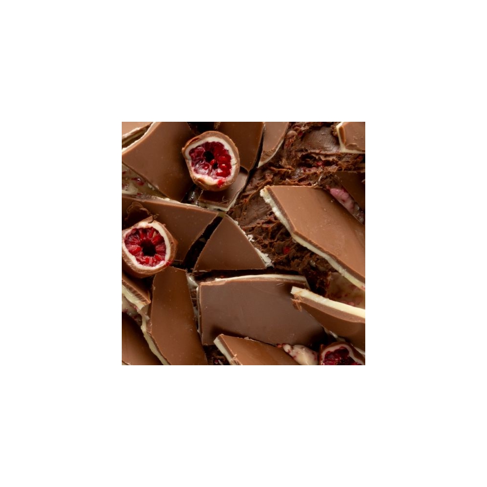 Crema cu aroma de ciocolata lapte cu incluziuni de zmeura Joycream Franui Irca - 5kg