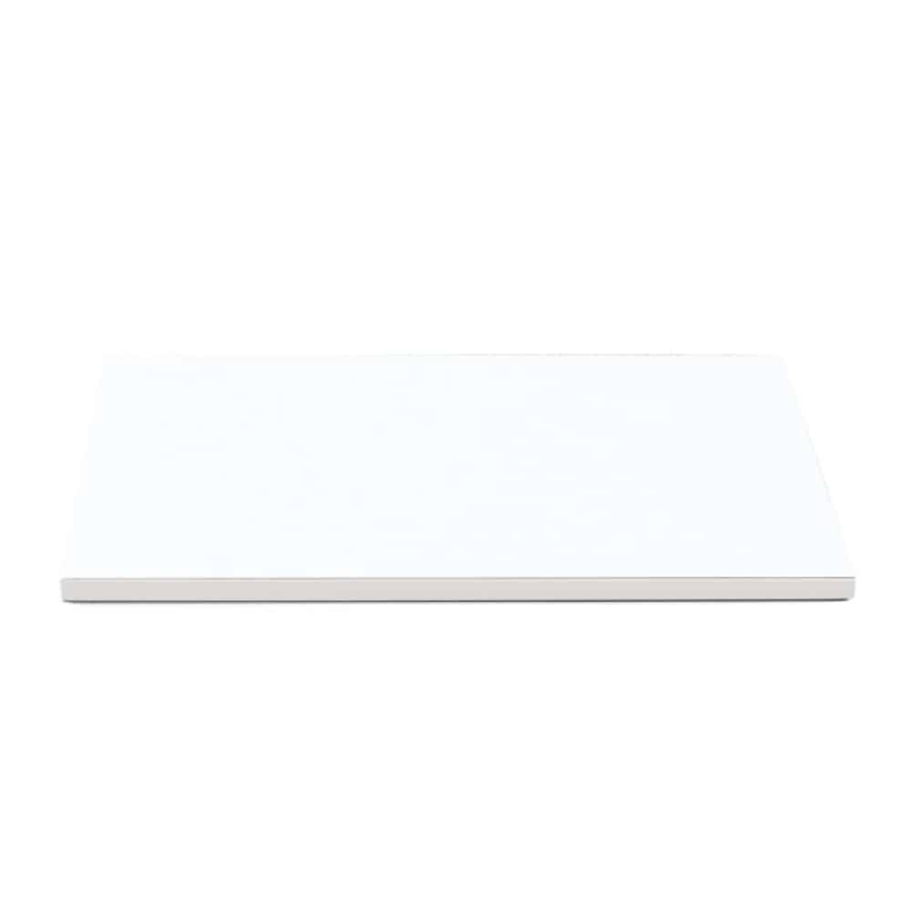 Drums platou dreptunghiular alb L50x40 h1.2cm
