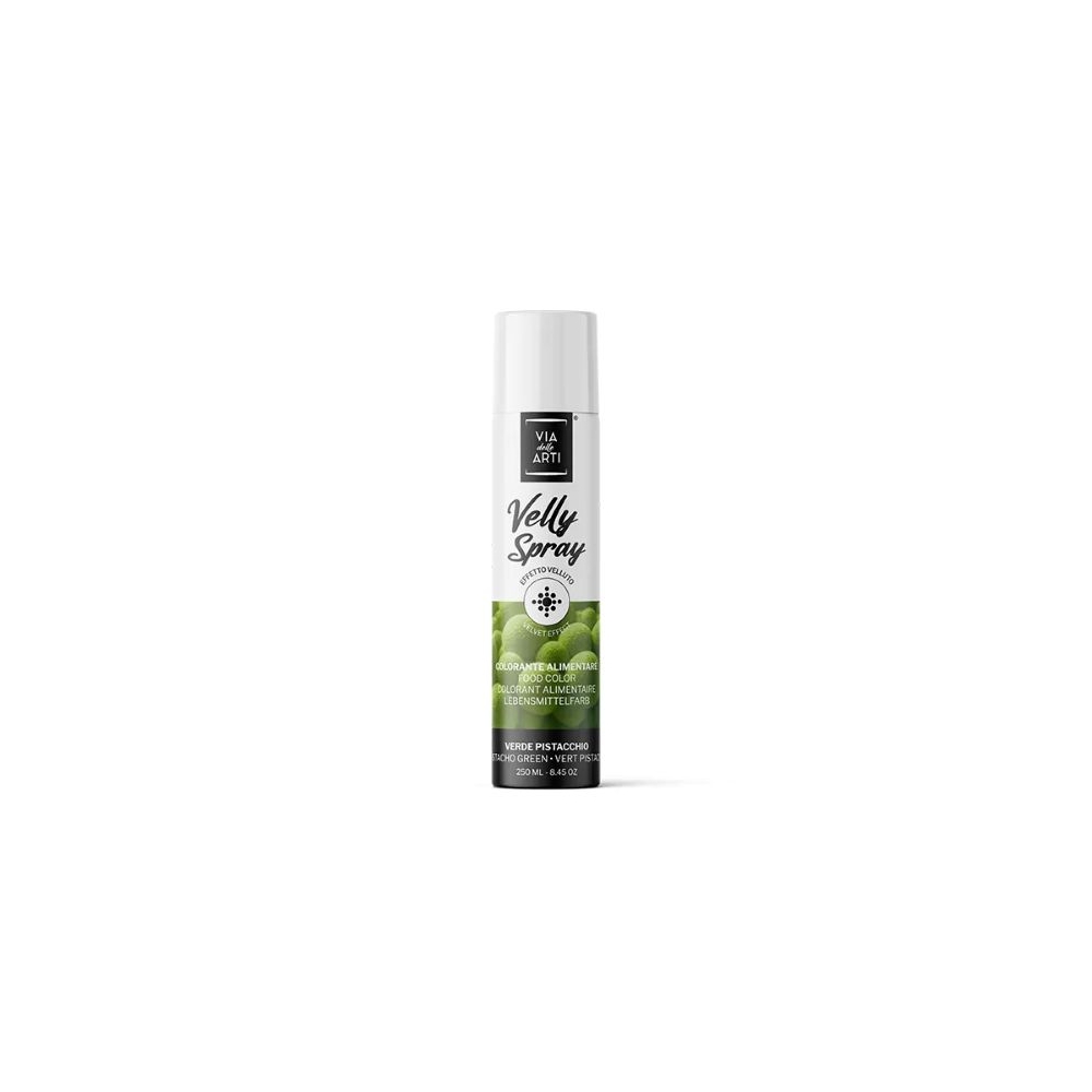 Spray verde fistic velvet catifea Velly Pistachio Green Via delle Arti - 250ml
