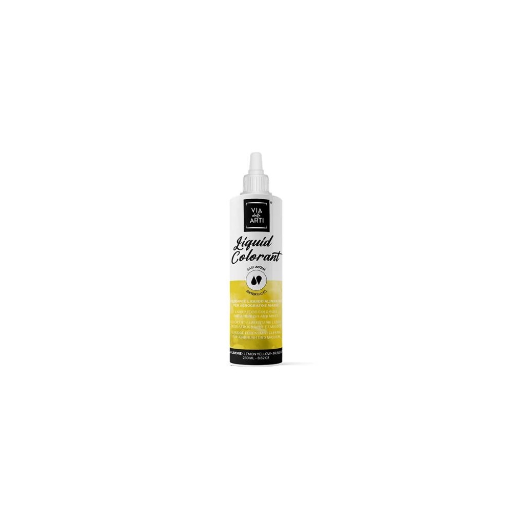Colorant alimentar lichid pe baza de apa-hidrosolubil Galben Lemon Via delle Arti - 250gr