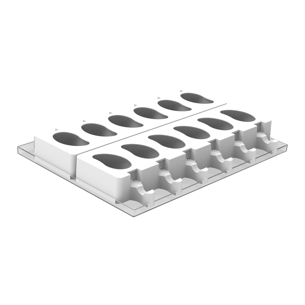 Forma din silicon monoportii , inghetata Gel 20 Mango Silikomart- 82x54 h 43 mm  124ml