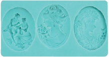 Mulaj silicon Cameo 9.8x5.7x1.6cm
