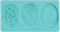 Mulaj silicon Cameo 9.8x5.7x1.6cm