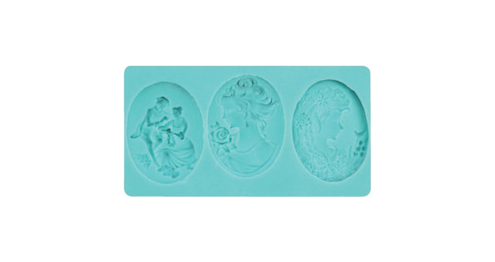 Mulaj silicon Cameo 9.8x5.7x1.6cm