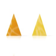 Decor din ciocolată triunghi orange/yellow 290buc