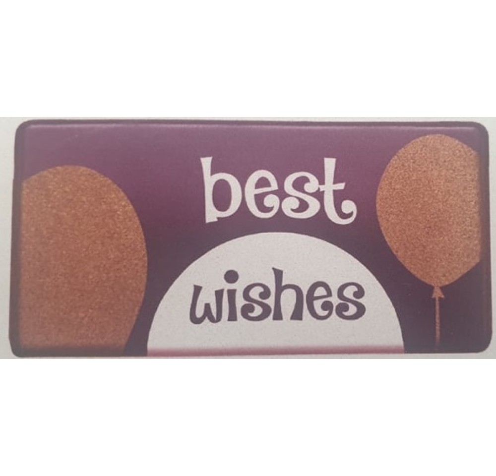Decor din ciocolata Best Wishes 144buc